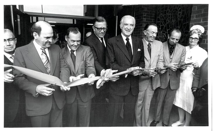 Liberty Hospital 1973 Ribbon Cutting
