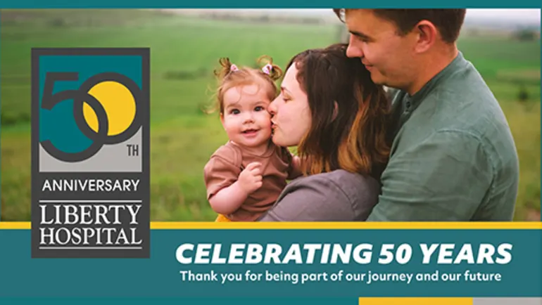 50th Anniversary Liberty Hospital graphic